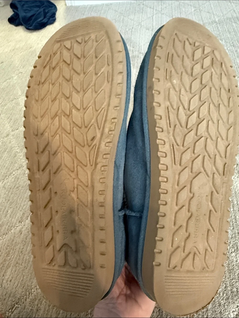 Kookaburra blue suede boots style 1017090 sz 9